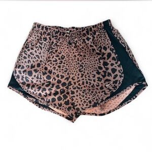 Nike Leopard Print Dri-Fit Shorts Small